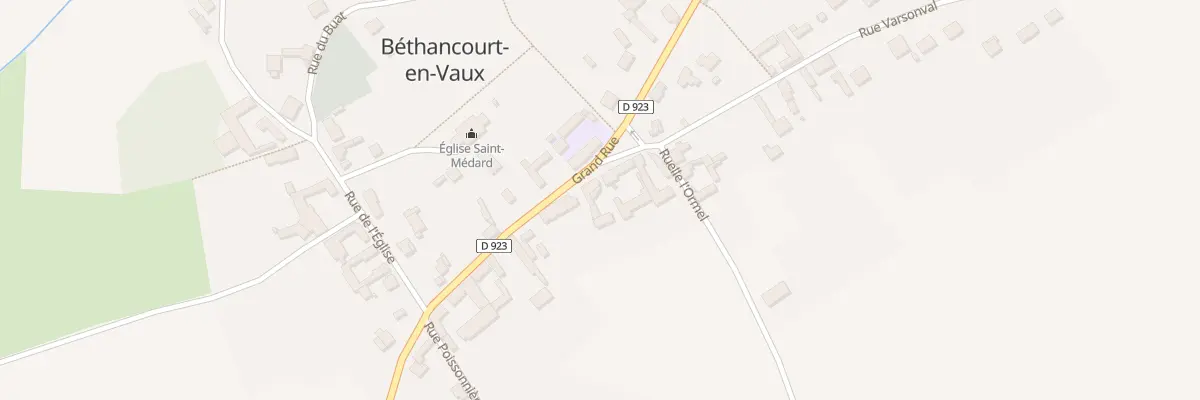 Plan du 18 Gr Grande Rue à Béthancourt-en-Vaux