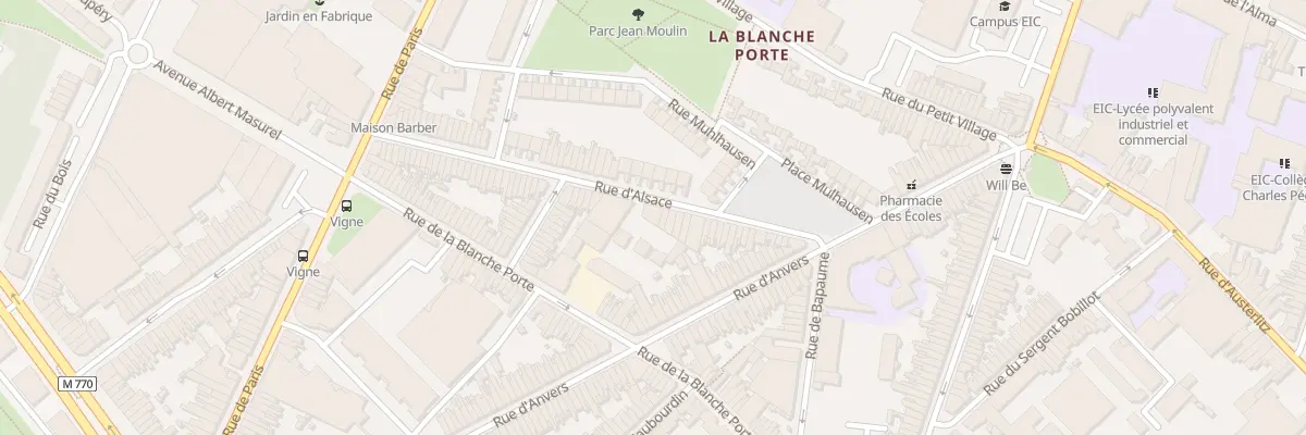 Plan du 33T Rue d’ Alsace à Tourcoing