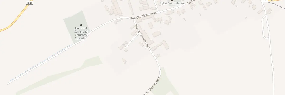 Plan du 14 Rue du Chemin Vert à Jeancourt