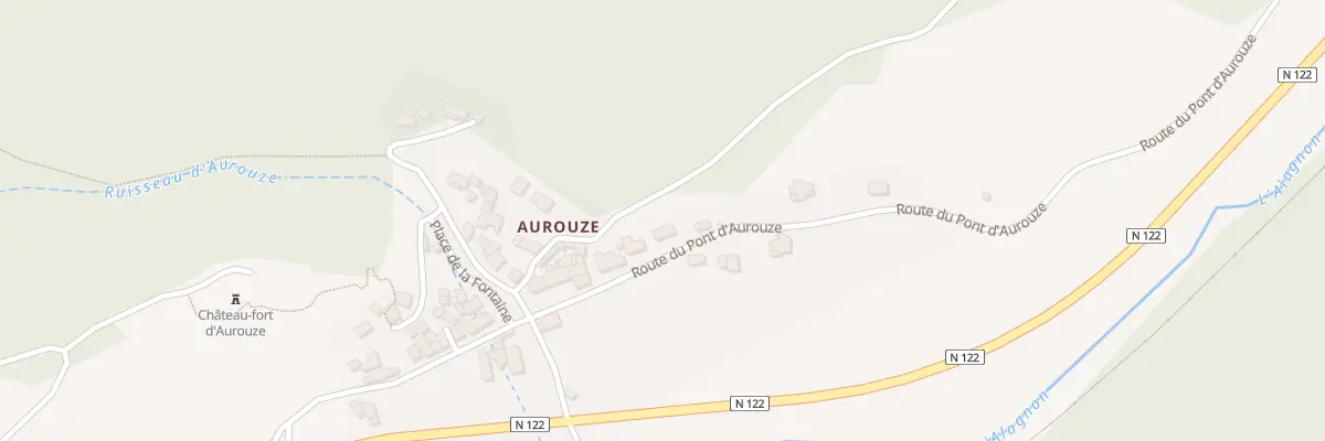 Plan du 8 Rte du Pont d’Aurouze à Molompize