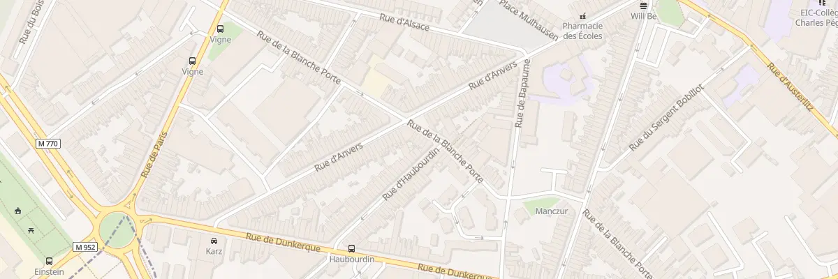 Plan du 187 Rue de la Blanche Porte à Tourcoing