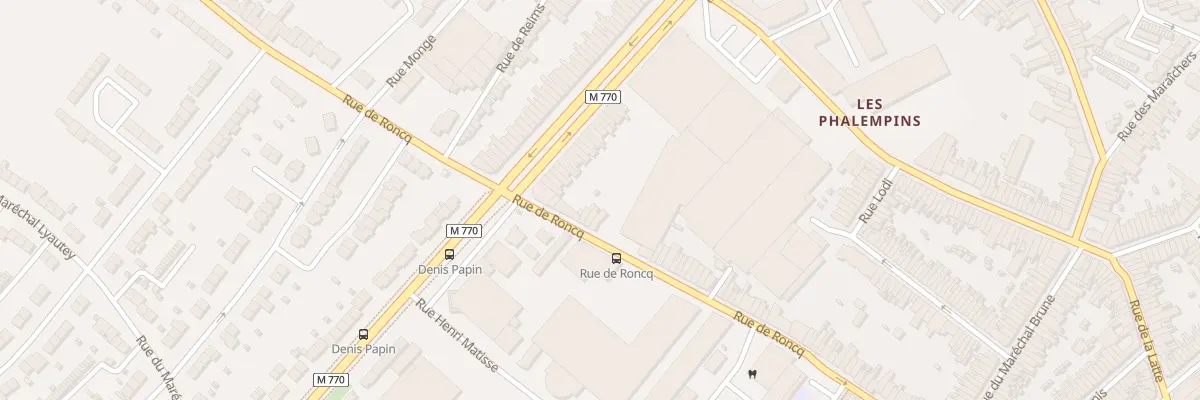 Plan du 208 Rue de Roncq à Tourcoing
