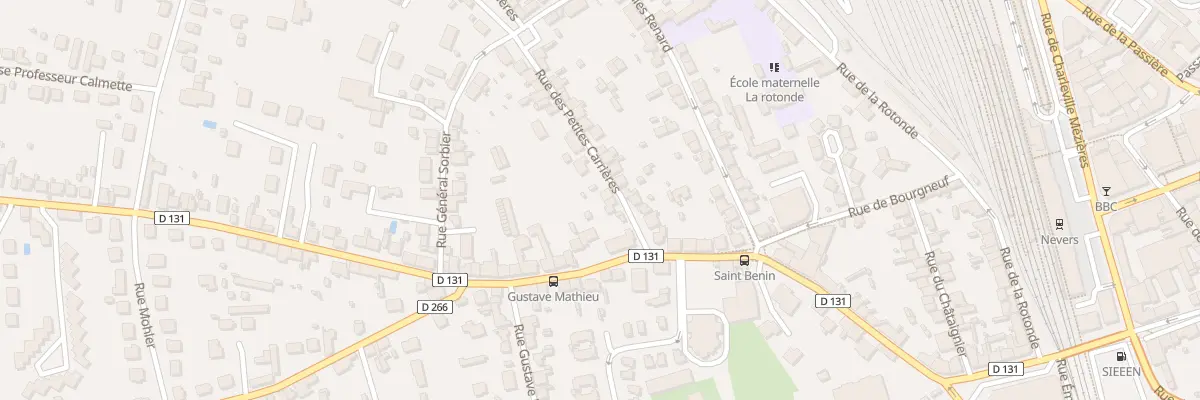 Plan du 6 Rue des Petites Carrières à Nevers