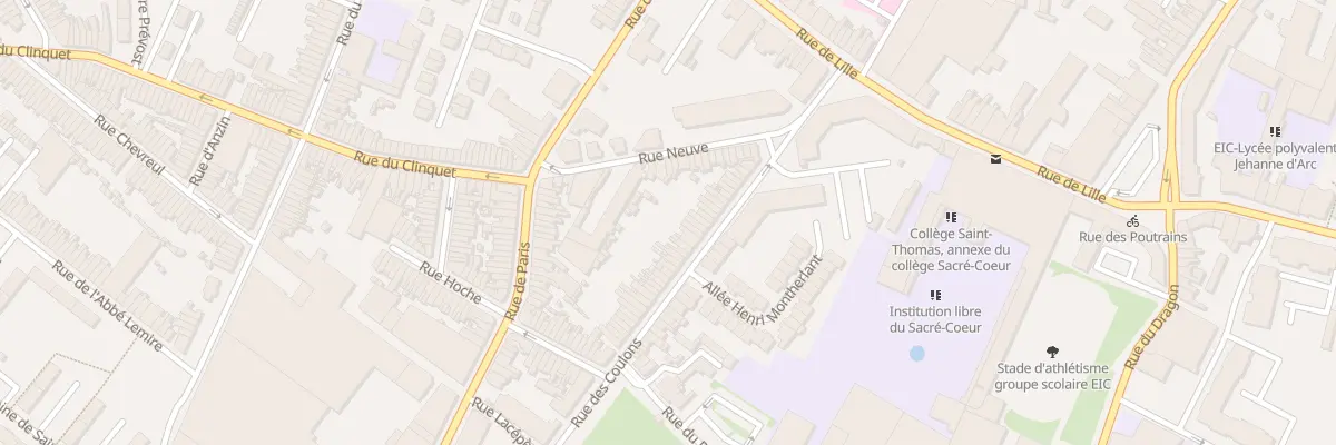 Plan du 36 Rue des Coulons à Tourcoing