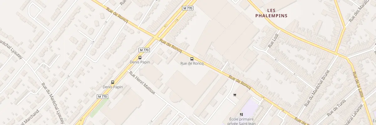 Plan du 165B Rue de Roncq à Tourcoing