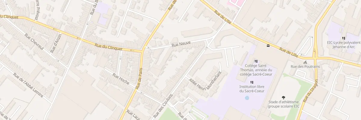 Plan du 34 Rue des Coulons à Tourcoing