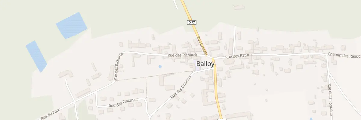Plan du 5 Rue des Richards à Balloy
