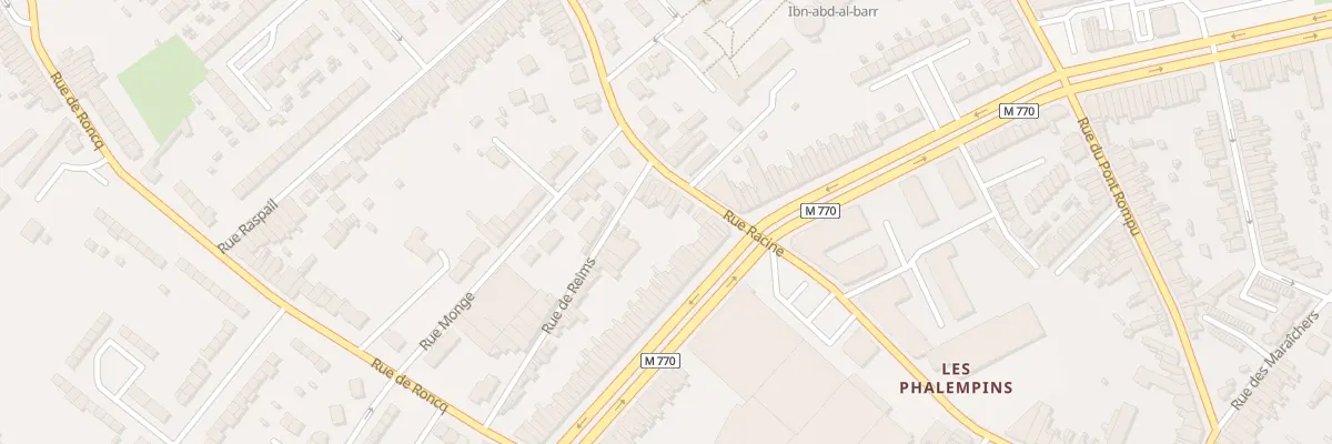 Plan du 149 Rue Racine à Tourcoing