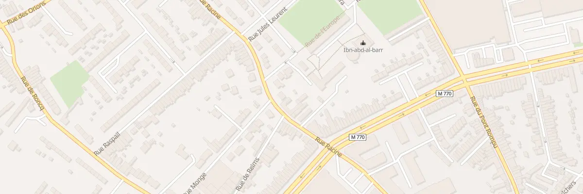 Plan du 196 Rue Racine à Tourcoing