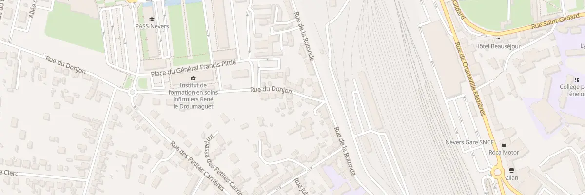 Plan du 6 Rue du Donjon à Nevers