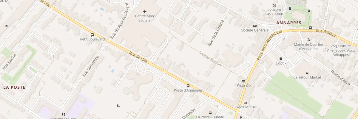 Plan du 128 Rue de Lille à Villeneuve-d’Ascq