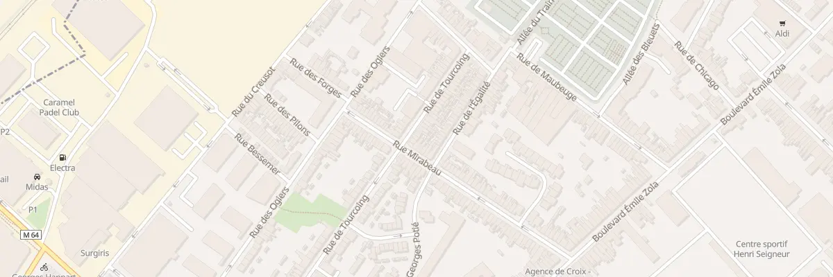 Plan du 104 Rue de Tourcoing à Croix