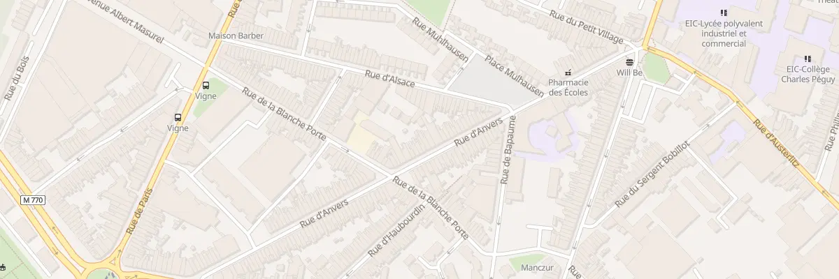 Plan du 66 Rue d’ Anvers à Tourcoing