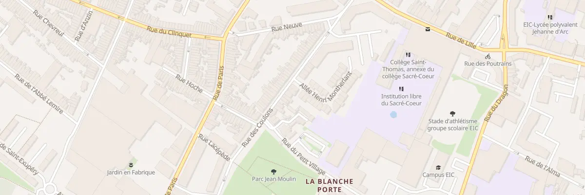 Plan du 35 Rue des Coulons à Tourcoing