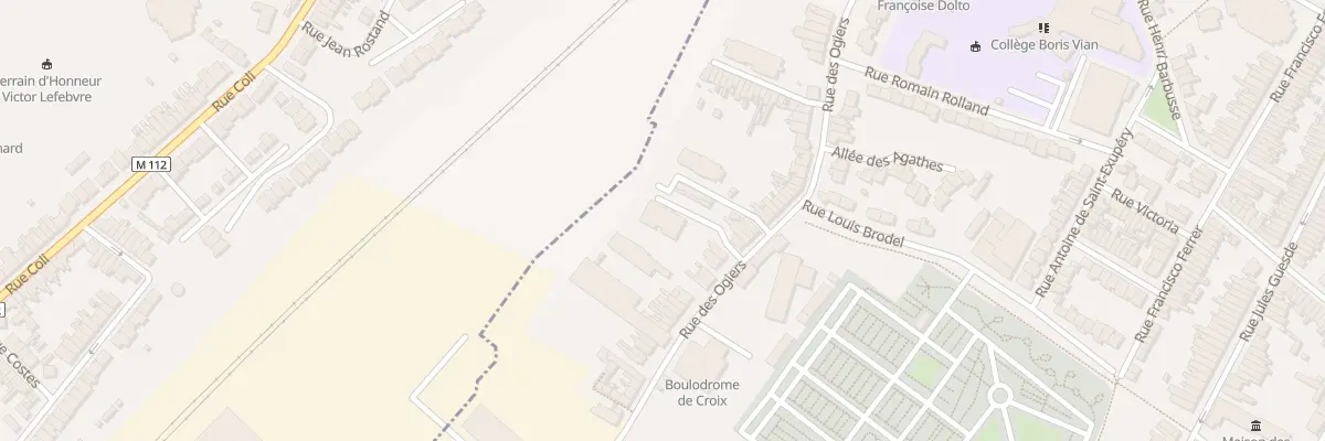 Plan du 253 Rue des Ogiers à Croix