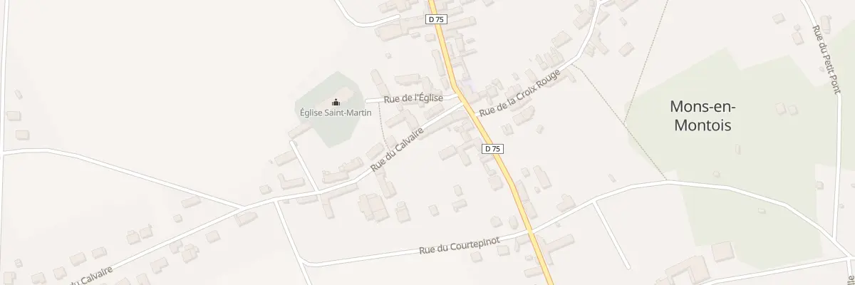 Plan du 3 Rue du Calvaire à Mons-en-Montois