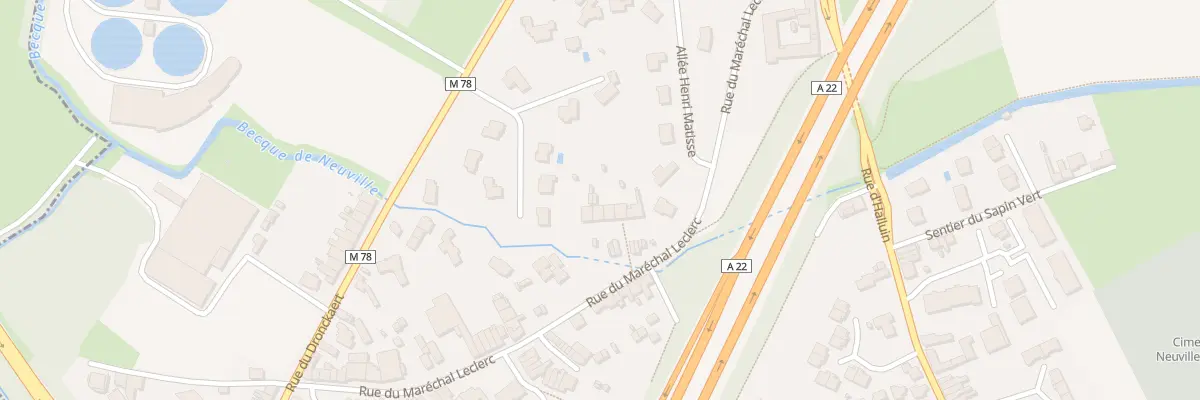 Plan du 10 Rue du Maréchal Leclerc à Neuville-en-Ferrain