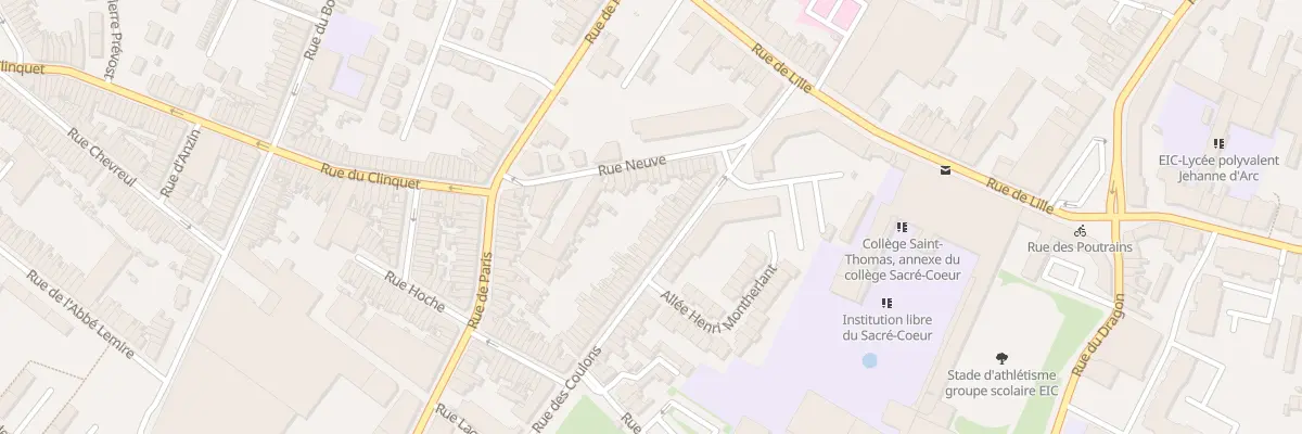 Plan du 28 Rue des Coulons à Tourcoing