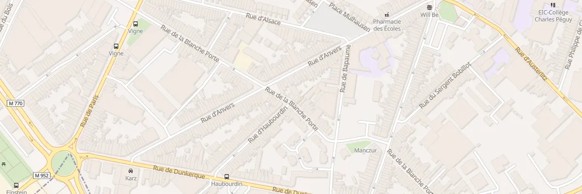 Plan du 188A Rue de la Blanche Porte à Tourcoing
