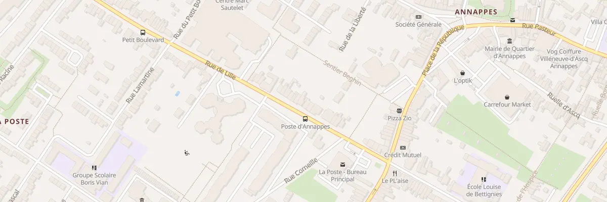 Plan du 116 Rue de Lille à Villeneuve-d’Ascq