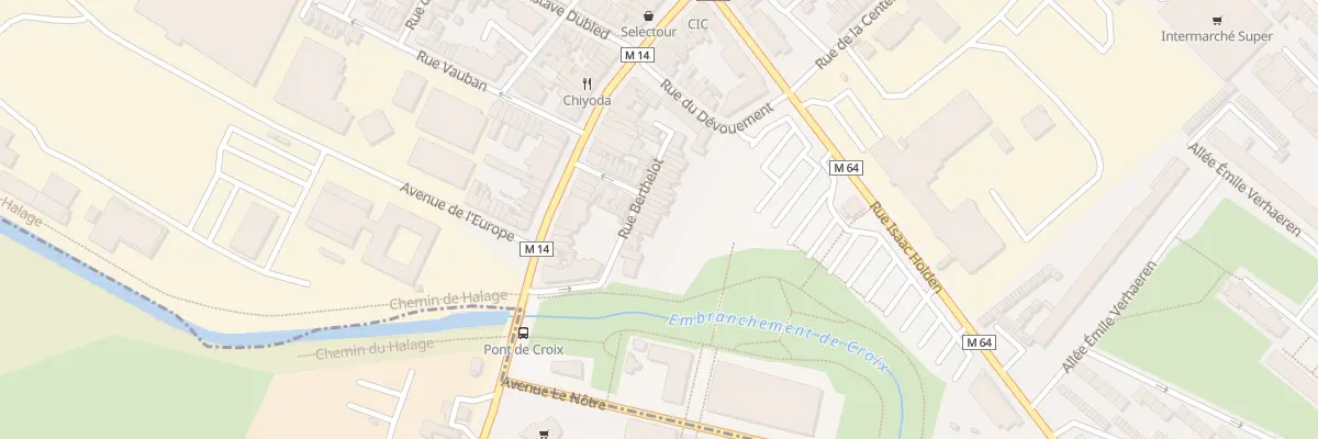 Plan du 25 Rue Berthelot à Croix