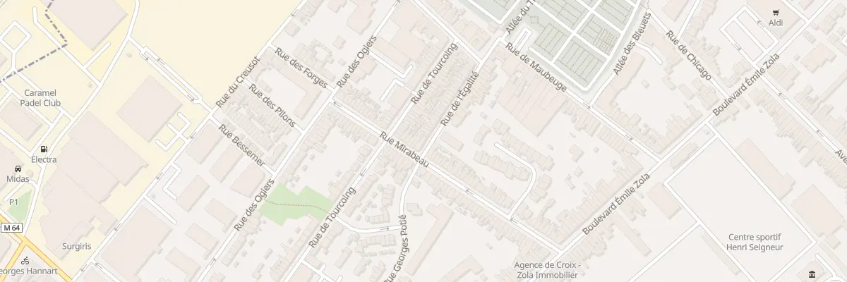 Plan du 68 Rue Mirabeau à Croix