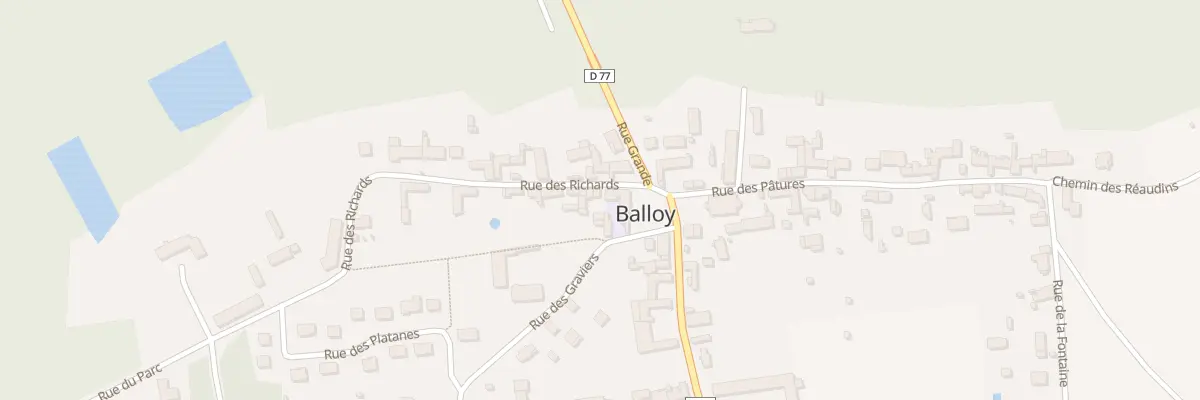 Plan du 3 Rue des Richards à Balloy