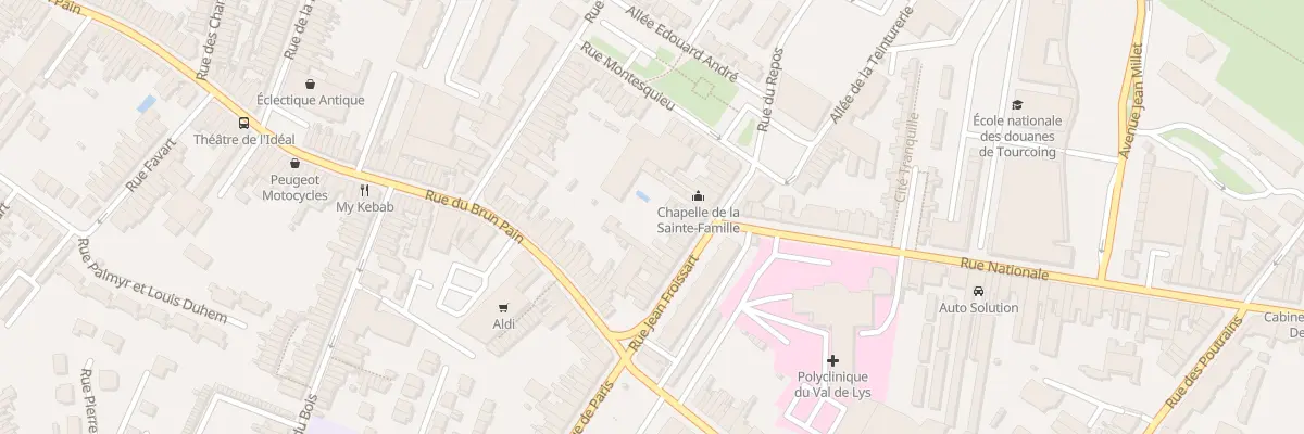 Plan du 25 Rue Jean Froissart à Tourcoing