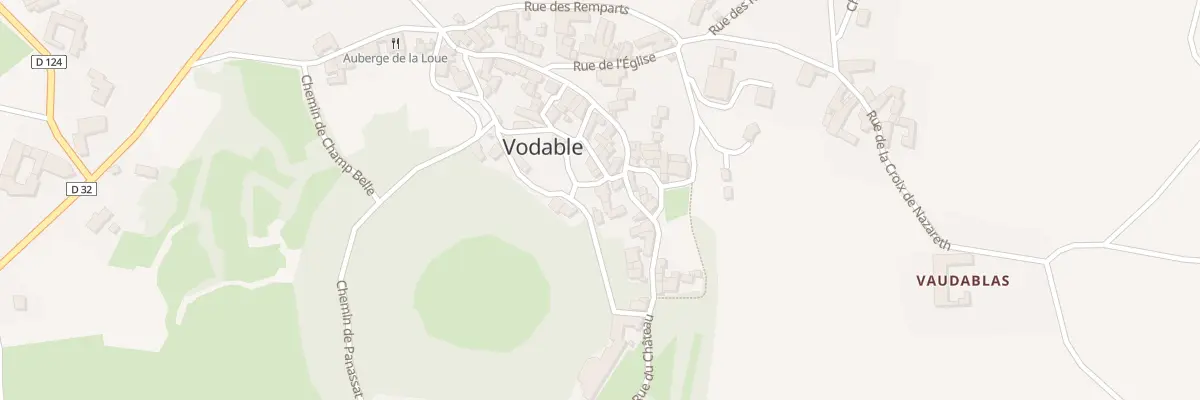 Plan du 5001 Rue des Gaillardes à Vodable