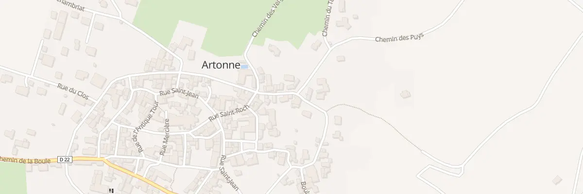 Plan du 6 Bd des Eaux à Artonne