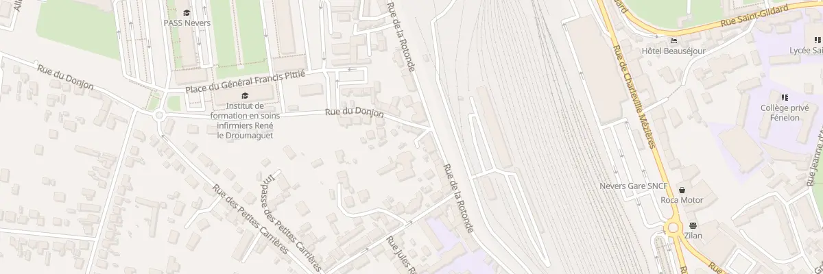 Plan du 2 Rue du Donjon à Nevers