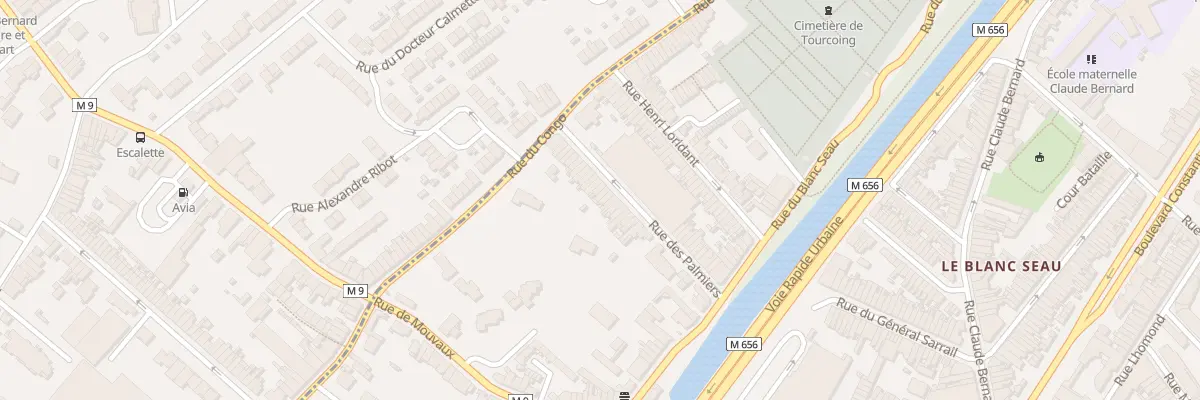 Plan du 24 Rue des Palmiers à Tourcoing