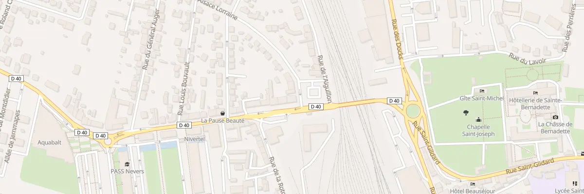 Plan du 8 Rue du 13eme de Ligne à Nevers