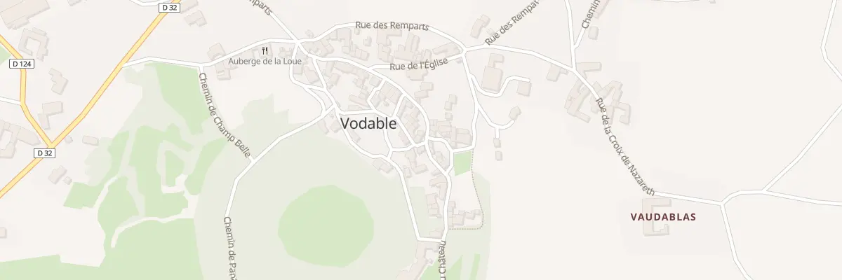 Plan du 9019 Rue du Chateau à Vodable