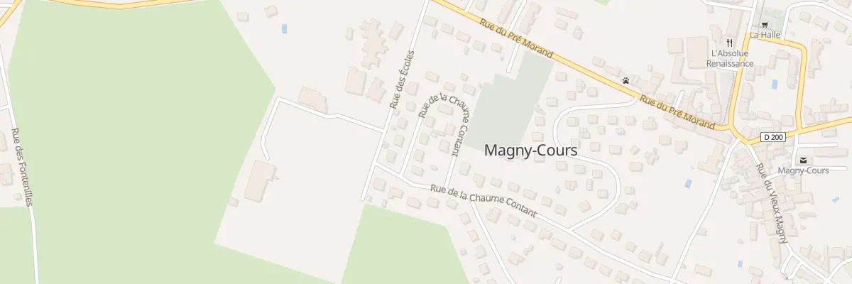 Plan du 29 Rue de la Chaume Contant à Magny-Cours