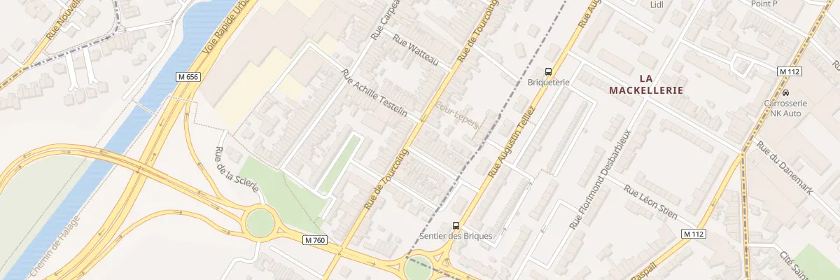 Plan du 74 Rue de Tourcoing à Wasquehal