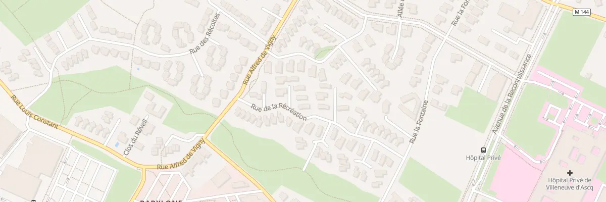 Plan du 13 Rue de la Recreation à Villeneuve-d’Ascq
