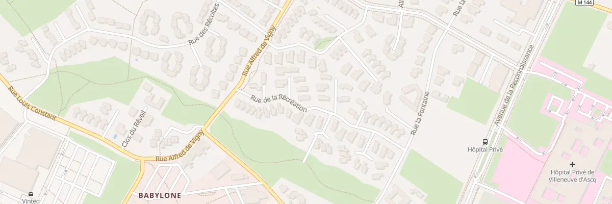 Plan du 15 Rue de la Recreation à Villeneuve-d’Ascq