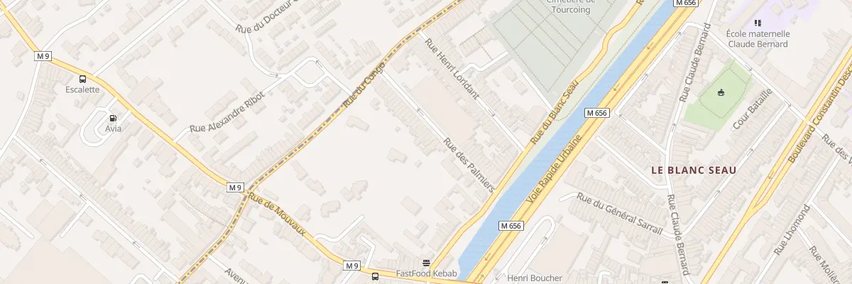 Plan du 36 Rue des Palmiers à Tourcoing