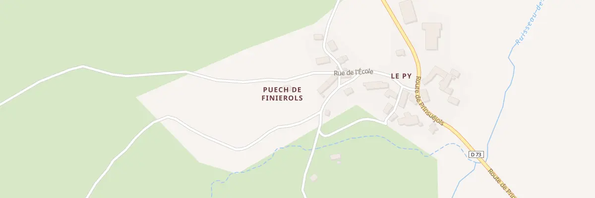 Plan du 5174 Puech de Finierols à Prinsuéjols-Malbouzon
