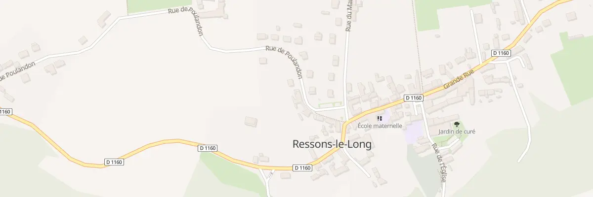 Plan du 11 Rue de Poulandon à Ressons-le-Long