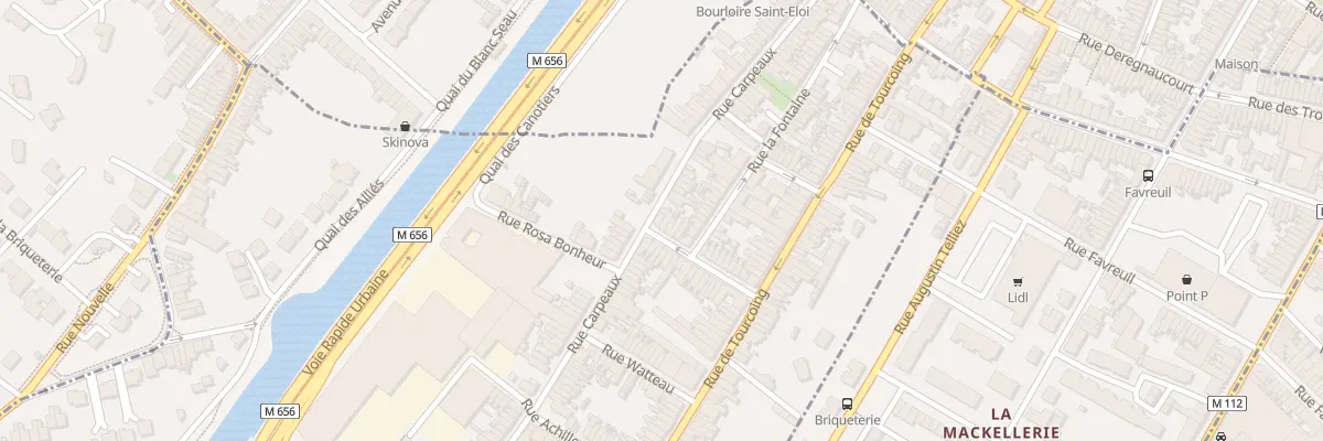 Plan du 86 Rue Carpeaux à Wasquehal