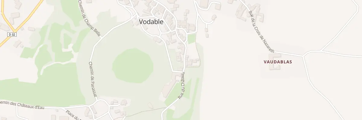 Plan du 12 Rue du Chateau à Vodable