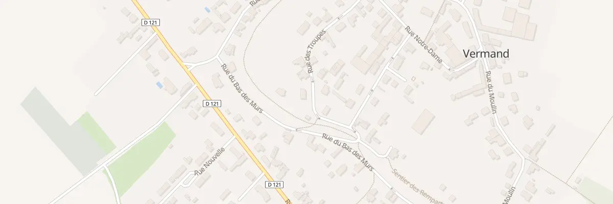 Plan du 22 Rue des Troupes à Vermand