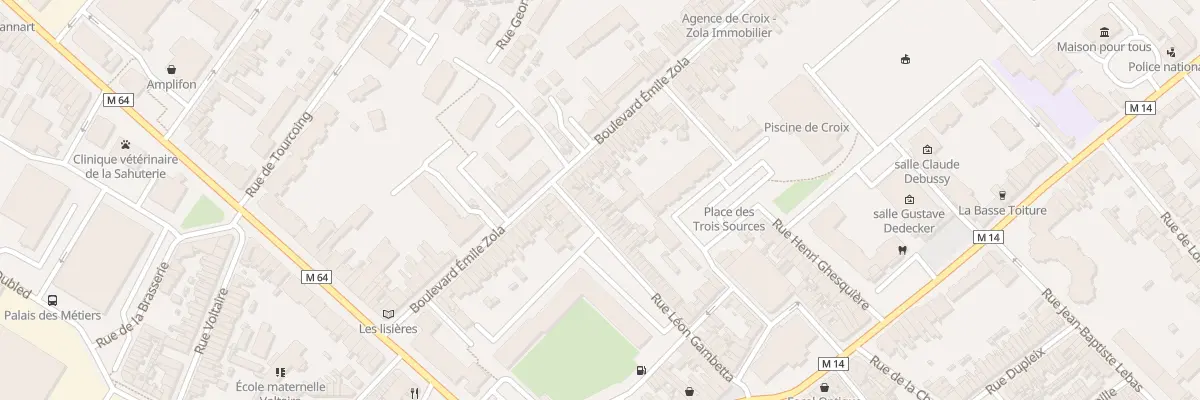 Plan du 60 Rue Léon Gambetta à Croix