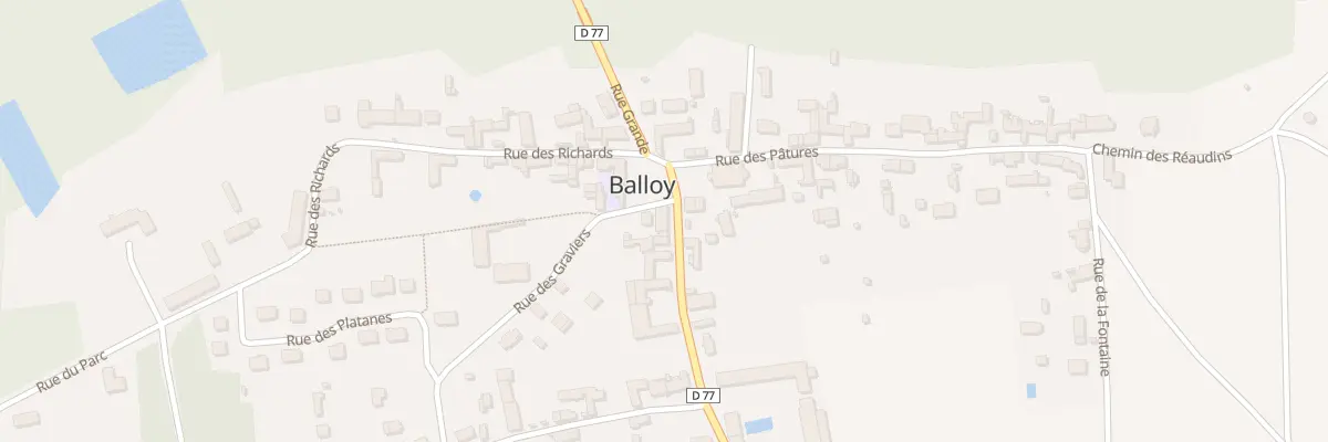 Plan du 6 Rue Grande à Balloy