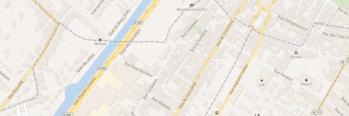 Plan du 92 Rue Carpeaux à Wasquehal