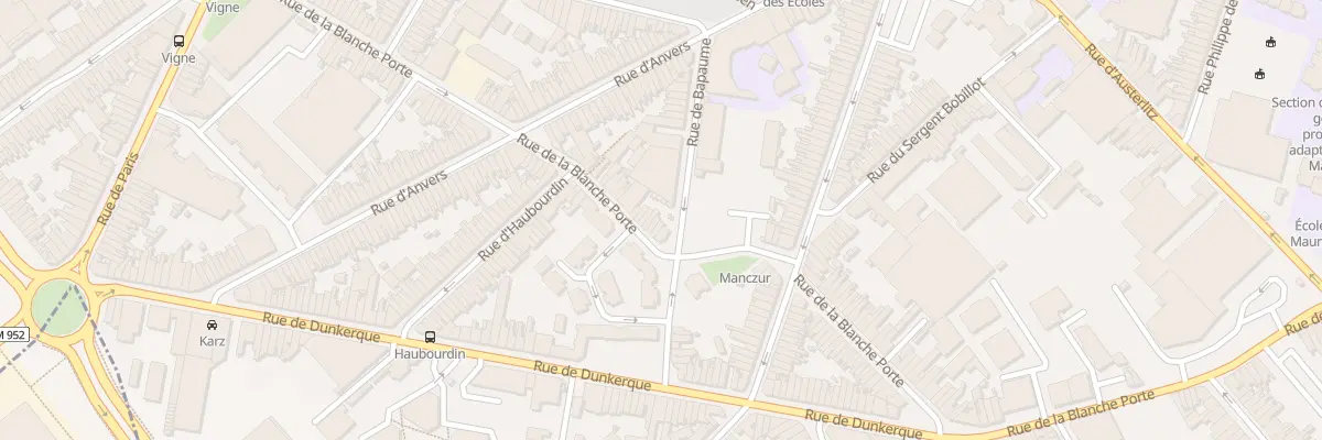 Plan du 160 Rue de la Blanche Porte à Tourcoing