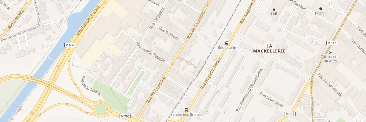 Plan du 86 Rue de Tourcoing à Wasquehal