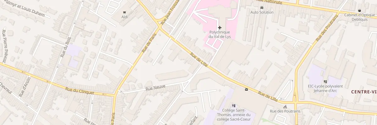 Plan du 131 Rue de Lille à Tourcoing